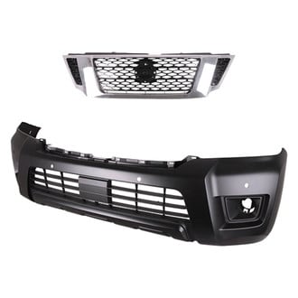 Replace® - 2-Piece (Front Bumper Cover, Grille) (Standard Line)