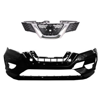 Replace® - 2-Piece (Front Bumper Cover, Grille) (Standard Line)