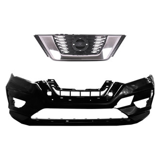 Replace® - 2-Piece (Front Bumper Cover, Grille) (Standard Line)