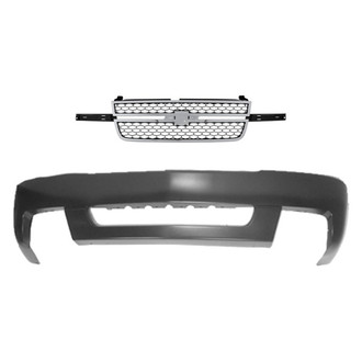 Replace® - 2-Piece (Front Bumper Cover, Grille) (Standard Line)