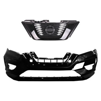 Replace® - 2-Piece (Front Bumper Cover, Grille) (Standard Line)