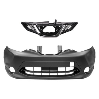 Replace® - 2-Piece (Front Bumper Cover, Grille) (Standard Line)