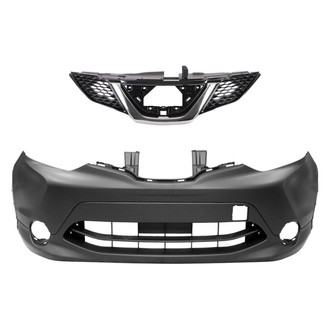 Replace® - 2-Piece (Front Bumper Cover, Grille) (Standard Line)