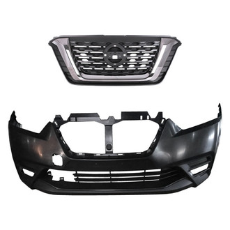 Replace® - 2-Piece (Front Bumper Cover, Grille) (Standard Line)
