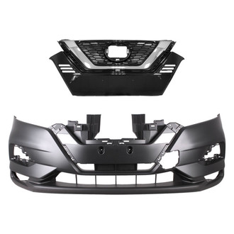 Replace® - 2-Piece (Front Bumper Cover, Grille) (Standard Line)