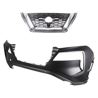 Replace® - 2-Piece (Front Bumper Cover, Grille) (Standard Line)