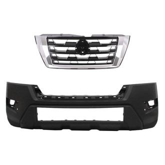 Replace® - 2-Piece (Front Bumper Cover, Grille) (Standard Line)