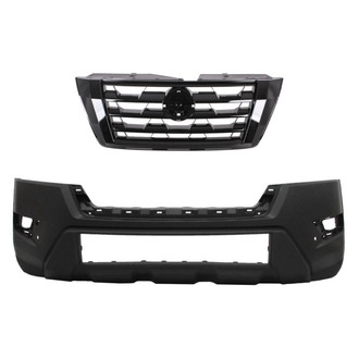 Replace® - 2-Piece (Front Bumper Cover, Grille) (Standard Line)