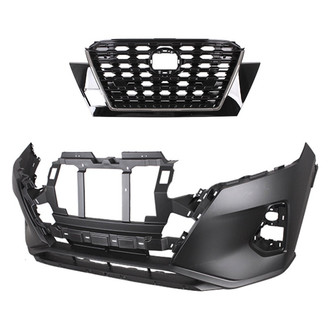 Replace® - 2-Piece (Front Bumper Cover, Grille) (Standard Line)