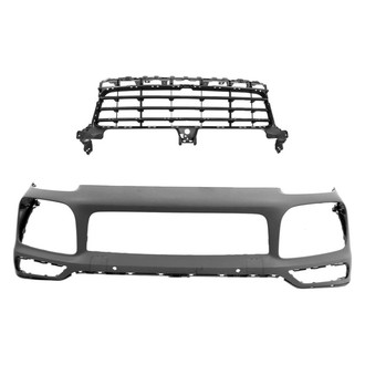 Replace® - 2-Piece (Front Bumper Cover, Grille) (Standard Line)