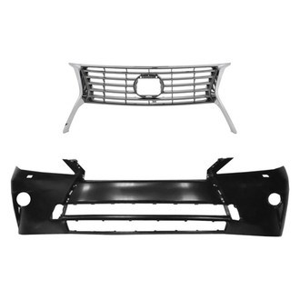 Replace® - 2-Piece (Front Bumper Cover, Grille) (Standard Line)