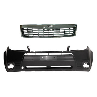 Replace® - 2-Piece (Front Bumper Cover, Grille) (Standard Line)