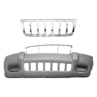 Replace® - 2-Piece (Front Bumper Cover, Grille)