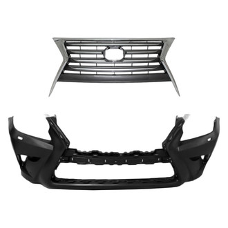 Replace® - 2-Piece (Front Bumper Cover, Grille) (Standard Line)