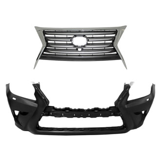 Replace® - 2-Piece (Front Bumper Cover, Grille) (Standard Line)