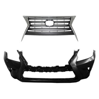 Replace® - 2-Piece (Front Bumper Cover, Grille) (Standard Line)