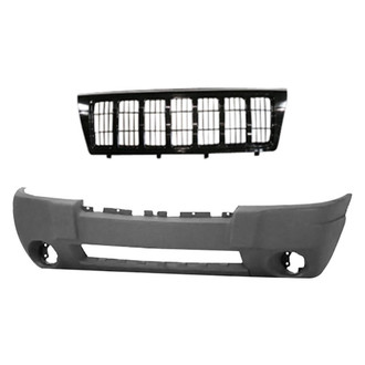 Replace® - 2-Piece (Front Bumper Cover, Grille) (Standard Line)