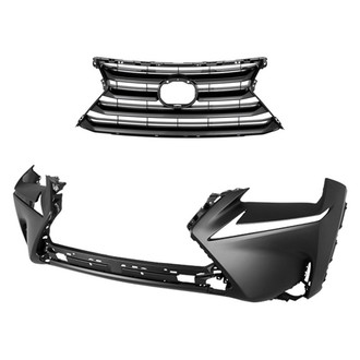 Replace® - 2-Piece (Front Bumper Cover, Grille)