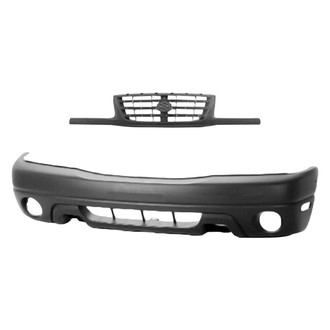 Replace® - 2-Piece (Front Bumper Cover, Grille) (Standard Line)