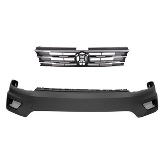 Replace® - 2-Piece (Front Bumper Cover, Grille) (Standard Line)