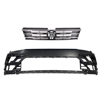 Replace® - 2-Piece (Front Bumper Cover, Grille) (Standard Line)