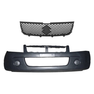 Replace® - 2-Piece (Front Bumper Cover, Grille) (Standard Line)