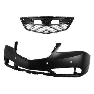 Replace® - 2-Piece (Front Bumper Cover, Grille) (CAPA Certified)