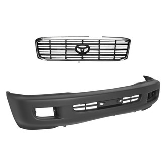 Replace® - 2-Piece (Front Bumper Cover, Grille) (Standard Line)
