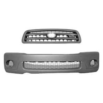 Replace® - 2-Piece (Front Bumper Cover, Grille) (Standard Line)