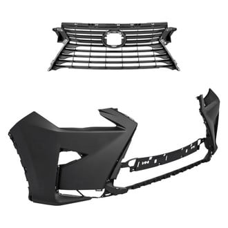 Replace® - 2-Piece (Front Bumper Cover, Grille) (Standard Line)