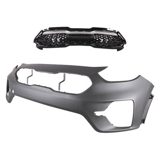 Replace® - 2-Piece (Front Bumper Cover, Grille) (Standard Line)