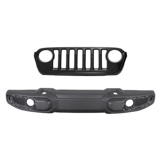 Replace® - 2-Piece (Front Bumper Cover, Grille) (CAPA Certified)
