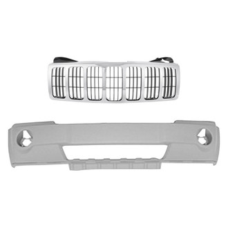 Replace® - 2-Piece (Front Bumper Cover, Grille) (Standard Line)