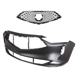 Replace® - 2-Piece (Front Bumper Cover, Grille)