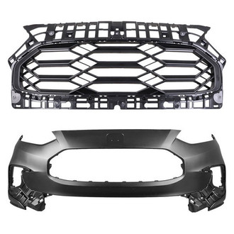 Replace® - 2-Piece (Front Bumper Cover, Grille) (Standard Line)