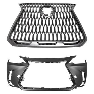 Replace® - 2-Piece (Front Bumper Cover, Grille) (Standard Line)