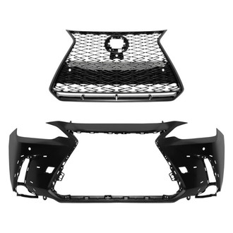 Replace® - 2-Piece (Front Bumper Cover, Grille) (Standard Line)