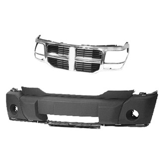 Replace® - 2-Piece (Front Bumper Cover, Grille) (Standard Line)