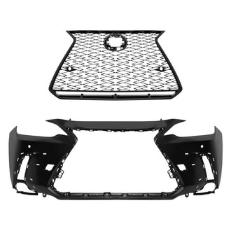 Replace® - 2-Piece (Front Bumper Cover, Grille) (Standard Line)