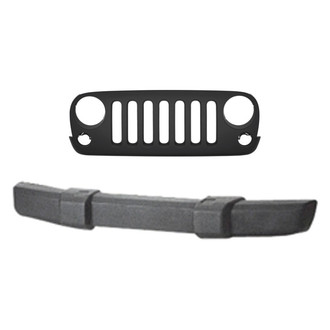 Replace® - 2-Piece (Front Bumper Cover, Grille) (Standard Line)