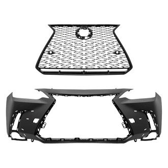 Replace® - 2-Piece (Front Bumper Cover, Grille) (Standard Line)