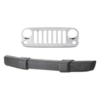 Replace® - 2-Piece (Front Bumper Cover, Grille) (Standard Line)