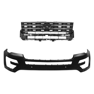 Replace® - 2-Piece (Front Bumper Cover, Grille) (CAPA Certified)