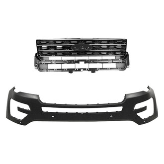 Replace® - 2-Piece (Front Bumper Cover, Grille) (CAPA Certified)