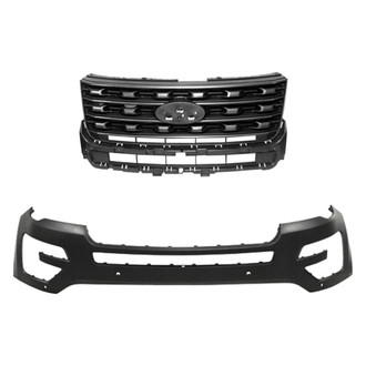 Replace® - 2-Piece (Front Bumper Cover, Grille) (CAPA Certified)