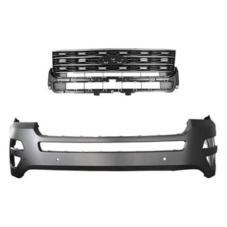 Replace® - 2-Piece (Front Bumper Cover, Grille) (CAPA Certified)