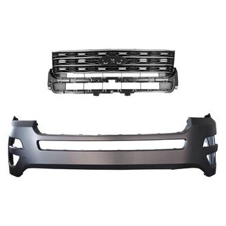 Replace® - 2-Piece (Front Bumper Cover, Grille) (CAPA Certified)