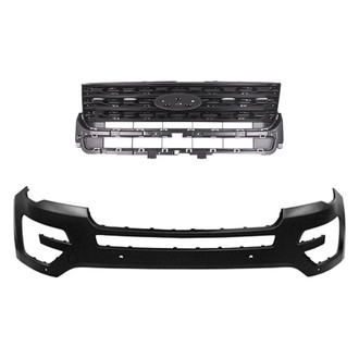 Replace® - 2-Piece (Front Bumper Cover, Grille) (CAPA Certified)