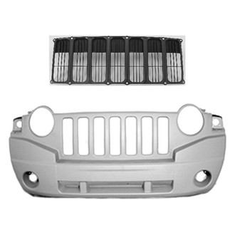 Replace® - 2-Piece (Front Bumper Cover, Grille) (Standard Line)