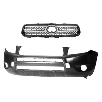 Replace® - 2-Piece (Front Bumper Cover, Grille) (Standard Line)